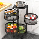 [LEVE 2 PAGUE 1] Fruteira Articulada de Aço Inox Rotativa + BRINDE: Kit de Utensílios de Cozinha