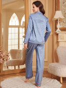 [Leve 2 Pague 1] Pijama Feminino Jacquard (Maciez que aquece) + BRINDE: 1 Pantufa Nuvem Antiaderente