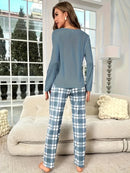 [Leve 2 Pague 1] Pijama Feminino Noite Serena (Toque quente e suave) + BRINDE: 1 Pantufa Nuvem Antiaderente