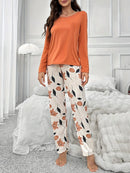 [Leve 2 Pague 1] Pijama Feminino Jardim de Neve (Aconchego leve contra o frio) + BRINDE: 1 Pantufa Antifrío + estilo para usar em casa