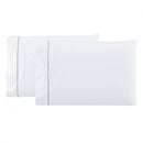 Jogo de Lençol  4 Peças Percal 400 Fios Ponto Palito Branco